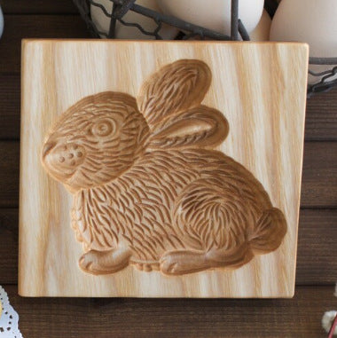 Beech Wood Cookie Mold Cutter: Craft Delightful Treats