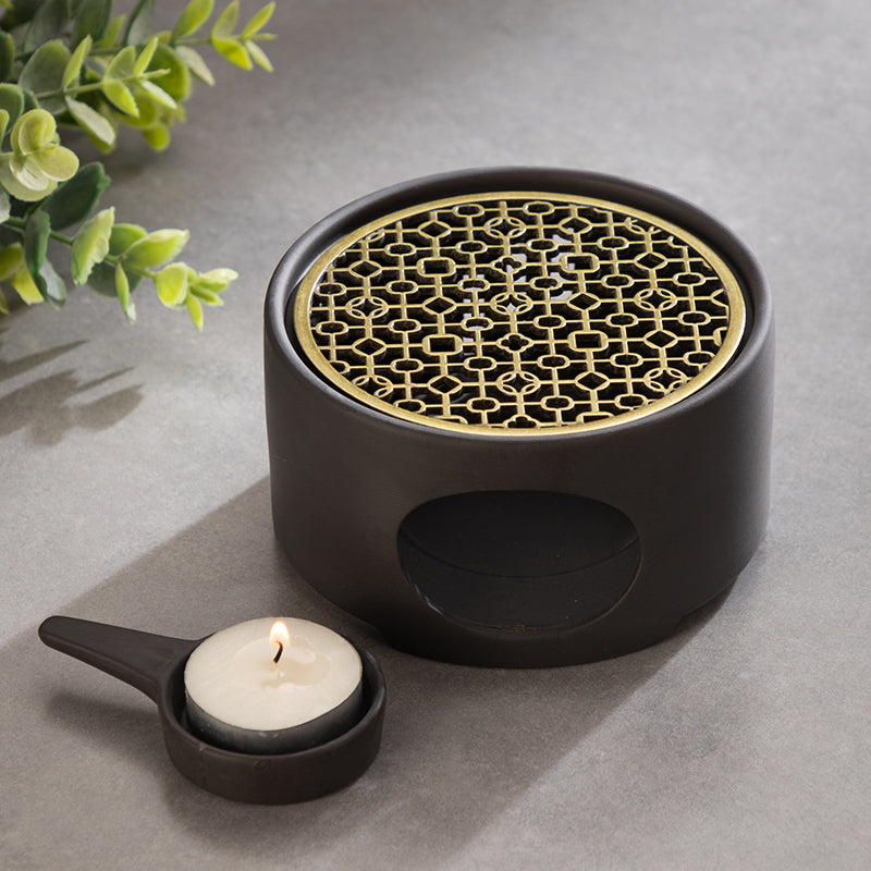 Ceramic Japanese Style Tea Warmer Candle Base