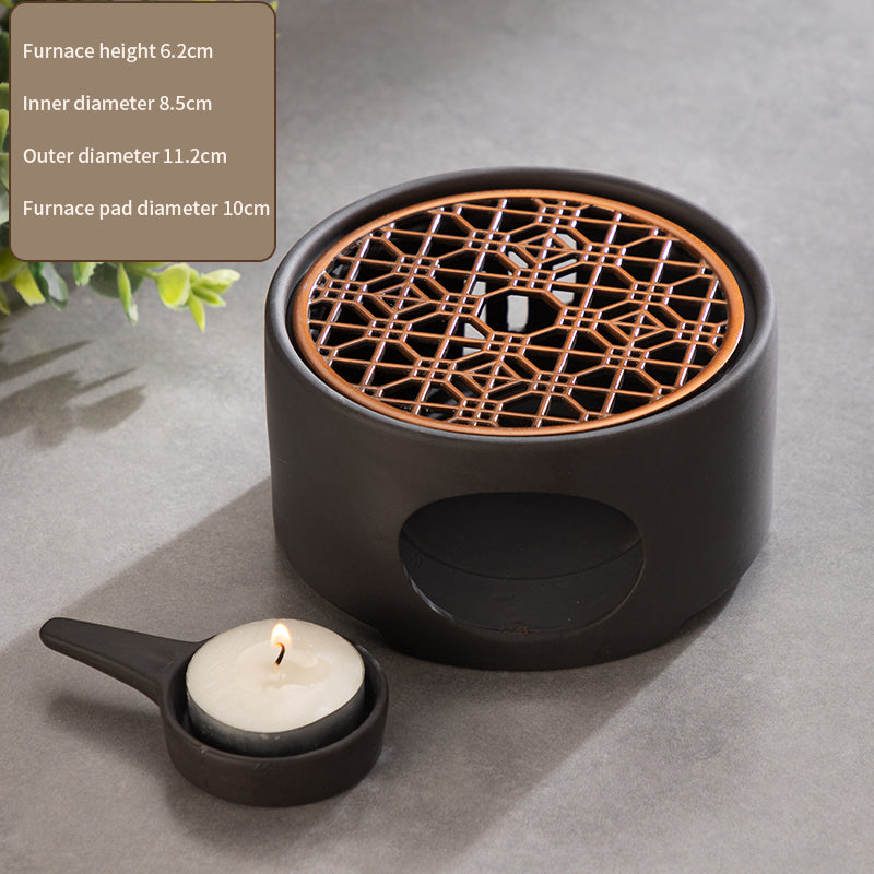 Ceramic Japanese Style Tea Warmer Candle Base