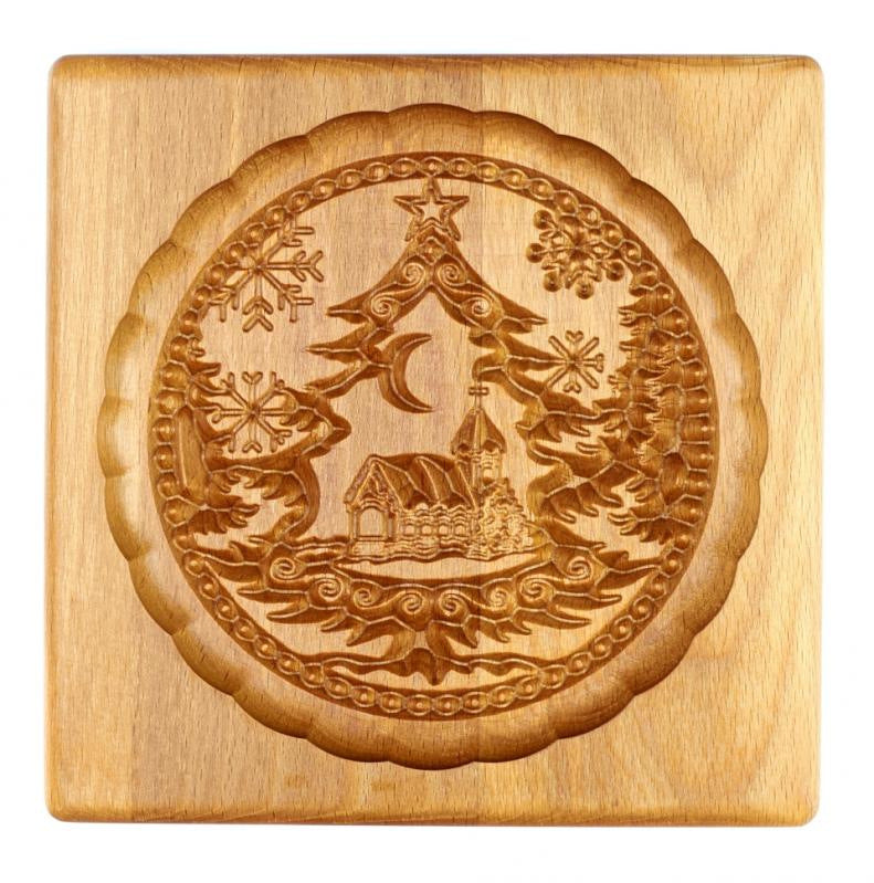 Beech Wood Cookie Mold Cutter: Craft Delightful Treats