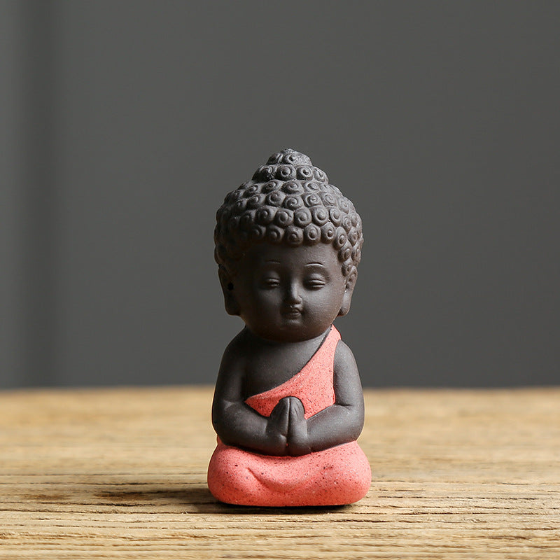 Ceramic Buddha Statue Tathagata Small Ornament