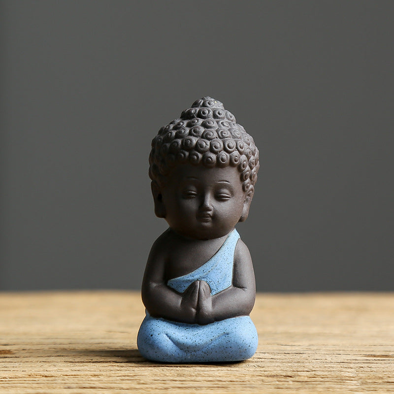 Ceramic Buddha Statue Tathagata Small Ornament