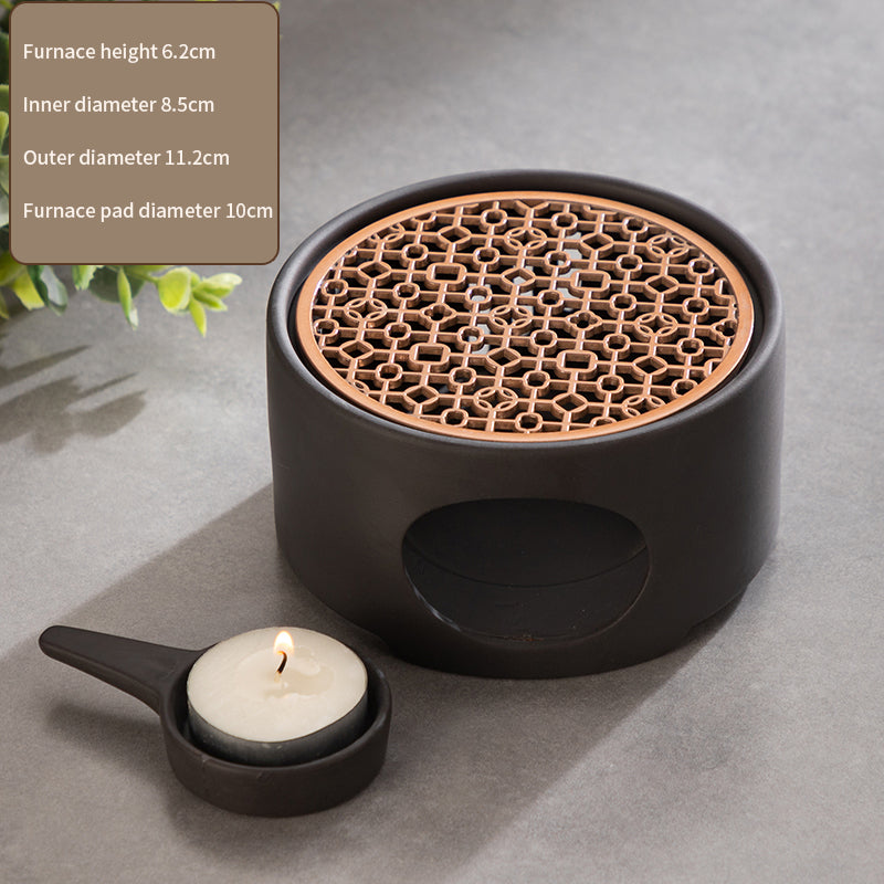 Ceramic Japanese Style Tea Warmer Candle Base