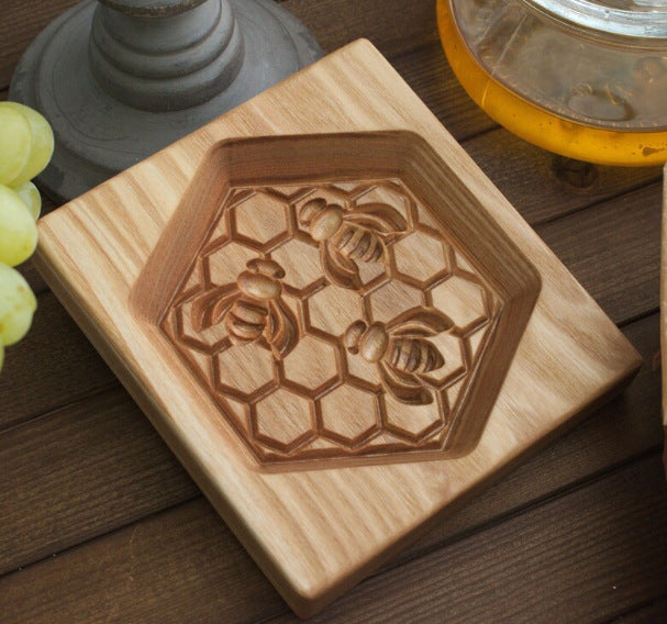 Beech Wood Cookie Mold Cutter: Craft Delightful Treats