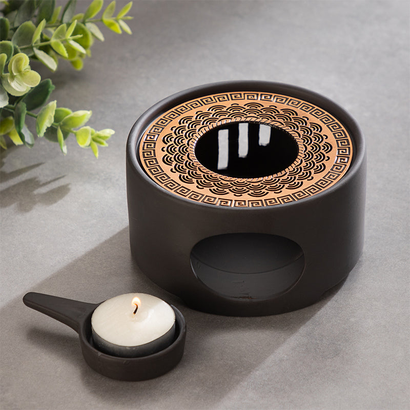 Ceramic Japanese Style Tea Warmer Candle Base