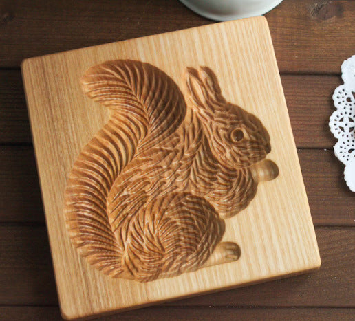 Beech Wood Cookie Mold Cutter: Craft Delightful Treats