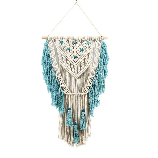 Bohemian Hand-Knotted Wall Hanging Tapestry