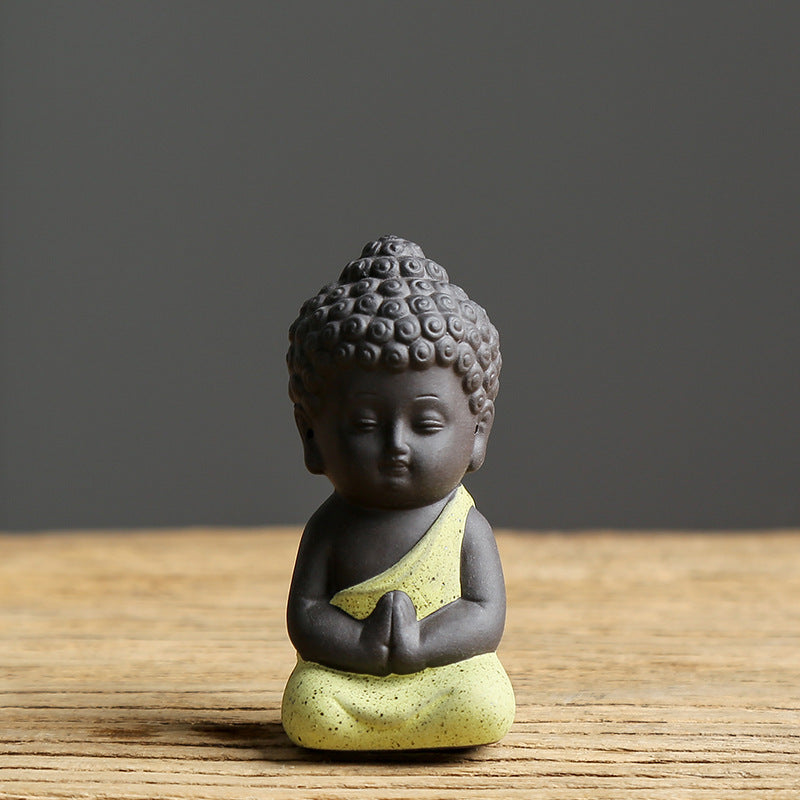 Ceramic Buddha Statue Tathagata Small Ornament